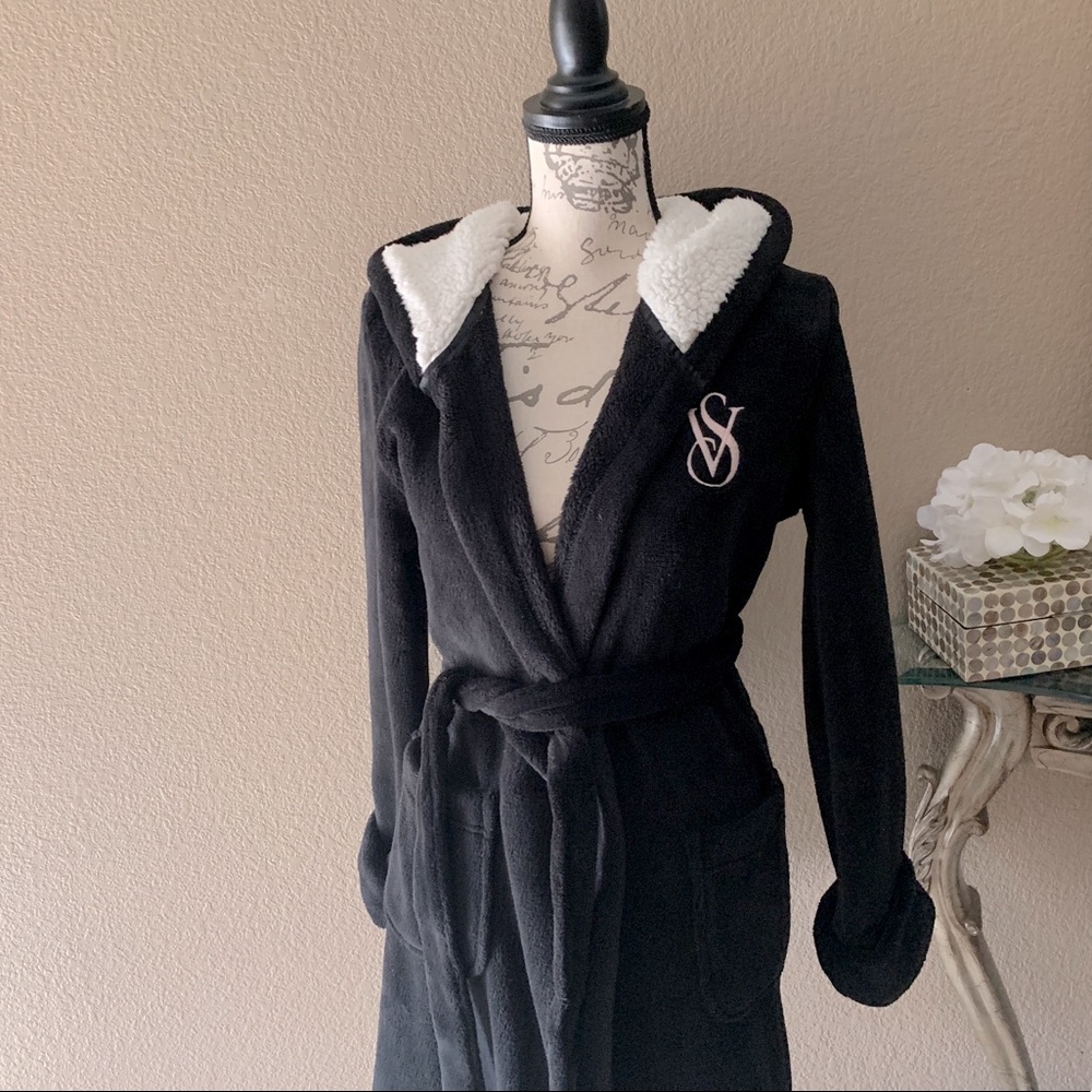 VS Velvet Plush Robe with Hood